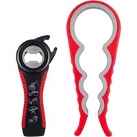 LaBlanc - 2 Stück Manueller Glasöffner, Multifunktionaler 5-in-1-Flaschenöffner, 4-in-1-Flaschenöffner, Glasöffner für Senioren, Kinder, Menschen mit LaBlanc - 2 Stück Manueller Glasöffner, Multifunktionaler 5-in-1-Flaschenöffner, 4-in-1-Flaschenöffner, Glasöffner für Senioren, Kinder, Menschen mit von LABLANC