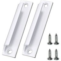 LaBlanc - 2 Stück Weißer Schiebetürgriff Aluminiumlegierung Möbelgriff Fenstergriff mit Schrauben LaBlanc - 2 Stück Weißer Schiebetürgriff Aluminiumlegierung Möbelgriff Fenstergriff mit Schrauben von LABLANC