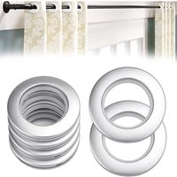 LaBlanc-20 Stück abnehmbare Kunststoff-Vorhangösen zum Aufstecken, Innenvorhang-Ösenringe, 40 mm, für Fenster, Vorhang, Dusche, Garderobe, Tür von LABLANC