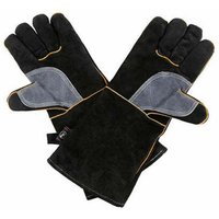 LaBlanc – Extrem feuer- und hitzebeständige Handschuhe, Leder mit Kevlar-Nähten, perfekt für Kamin, Herd, Ofen, Grill, Schweißen, BBQ, MIG, von LABLANC