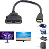 LaBlanc – HDMI-Splitter, 1 Eingang, 2 Ausgänge, HDMI-Splitter, Dual-HDMI, HDMI-Adapter zur Erweiterung von 2 Monitoren, HDMI-Kabel-Splitter für HD von LABLANC