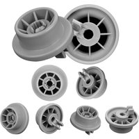 LaBlanc – Set mit 8 Spülmaschinenrädern, universeller, abgedeckter Korb für Geschirrspüler, kompatibel mit Bosch & Siemens Geschirrspül-Unterkorb, von LABLANC