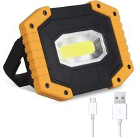 Lablanc - 1 Stück wiederaufladbares LED-Flutlicht, 30 w, Baustellenlicht, 3 Modi, tragbare Laterne, USB-LED-Flutlicht für Camping, Baustelle, Garage, von LABLANC