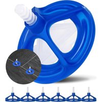 Lablanc - 1 mm Fliesen-Nivelliersystem, 300 Stück revolutionäres Fliesen-Abstandshalter-Nivelliersystem 1 mm, 200 Schrauben und 100 Muttern, von LABLANC