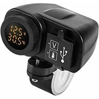 12 v 5 v Motorrad-USB-Ladegerät für 2,1 a 12 v Motorrad-Ladegerät mit LED-Voltmeter-Anzeige-Thermometer - Lablanc 12 v 5 v Motorrad-USB-Ladegerät für 2,1 a 12 v Motorrad-Ladegerät mit LED-Voltmeter-Anzeige-Thermometer - Lablanc von LABLANC