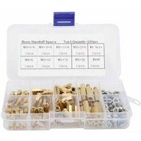 Lablanc - 120PCS M4 Männlich Weiblich Messing Sechskant Abstandshalter 304 Edelstahl Schrauben Muttern Set Platine Abstandsschrauben Mutter von LABLANC