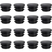 Lablanc - 16 Stück 22 mm Rundrohr-Endkappen, robuste runde Zaunpfosten aus Polyethylen-Kunststoff, 22 mm Endkappen zum Abdecken von Stahlrohren, von LABLANC