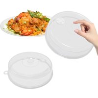 Lablanc - 2 Stück Mikrowellen-Abdeckungen 23 cm und 17 cm, Spritzwassergeschützte Mikrowellen-Abdeckung, BPA-freie Mikrowellen-Abdeckung, Gemischte von LABLANC