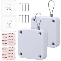 Lablanc - 2-teiliger automatischer Türschließer, automatischer Türschließer mit Sensor, mit stanzfreier Kordel, Zugkraft 1200 g, Türschließer passend von LABLANC