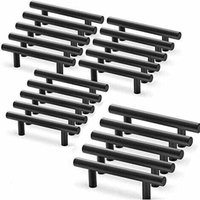20 Stück schwarze Möbelgriffe, schwarze Küchenmöbelgriffe, T-Griffe, Schrank- und Schubladengriffe, schwarzer Mittenabstand 64 mm - Lablanc 20 Stück schwarze Möbelgriffe, schwarze Küchenmöbelgriffe, T-Griffe, Schrank- und Schubladengriffe, schwarzer Mittenabstand 64 mm - Lablanc von LABLANC