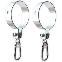 Lablanc - 2er Set Schaukelhaken mit Karabiner, Schaukelkragen Metall Ø100mm zum Aufhängen von Schaukeln Kinderspielplatz, Schaukelkragen von LABLANC