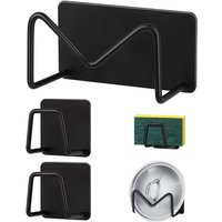 3-teiliger Schwammhalter für die Küchenspüle, selbstklebender Schwammhalter für die Spüle, Edelstahl 304, Schwammhalter aus Edelstahl, Schwammhalter von LABLANC