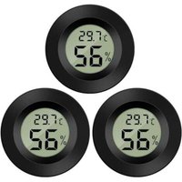 Lablanc - 3er-Pack Hygrometer, Thermometer, digitaler LCD-Monitor, Luftfeuchtigkeitsmessgerät für Luftbefeuchter, Luftentfeuchter, Gewächshaus, von LABLANC