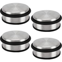 Lablanc - 4er-Set Türstopper aus Edelstahl, Chrom, 10 cm, rutschfester und langlebiger Türstopper mit schützenden Gummiringen, für Haus-, Schul- und von LABLANC
