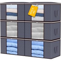 Lablanc - 6er-Pack Aufbewahrungsboxen für Kleidung mit großem Fassungsvermögen, faltbare Verpackungsboxen für Kleidung mit verstärktem Griff, dicker, von LABLANC