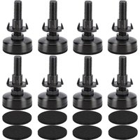 8 Stück M10 verstellbare Möbel-Nivellierfüße, höhenverstellbare Möbelfüße, Metall-Einstellschrauben T-Muttern für Möbel, Tisch, Stuhl, Regal, Sofa, von LABLANC