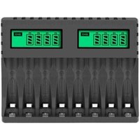 Lablanc - Akkuladegerät LCD-Display 8 Steckplätze Smart Intelligente Ladegeräte für aa/aaa NiCd NiMh Akkus aa aaa Ladegerät Lablanc - Akkuladegerät LCD-Display 8 Steckplätze Smart Intelligente Ladegeräte für aa/aaa NiCd NiMh Akkus aa aaa Ladegerät von LABLANC