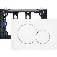 Aktivierungsplatte für WC-Spülkasten Ersatzteile kompatibel mit Geberit Sigma 01 UP300 und 320 115770115 Aktivierungsplatte Weißer Kunststoff für 2 von LABLANC