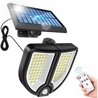 Außen-Solarlampe mit Bewegungsmelder, 90 led trennbares Solarpanel-Flutlicht, wasserdicht IP65, pir wasserdichte Außen-Solarleuchte mit 5 m Kabel, von LABLANC
