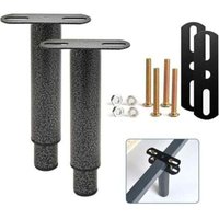 Bettfuß, Boxspringfüße, 2er-Set, verstellbarer Metallbettfuß für Bettgestell, sehr widerstandsfähig, geeignet für Universallatten, Metallbettgestell, von LABLANC