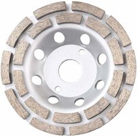 Lablanc - Diamant-Betonschleifscheibe 125 x 22,23 mm / 4,92 Zoll x 0,87, zweireihige Diamant-Schleifscheibe für Beton, Marmor, Granit, Stein, Zement von LABLANC