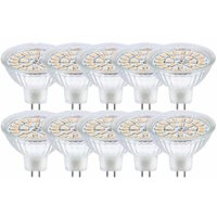 GU5.3 LED-Leuchtmittel, MR16 led 12 v, 3 w, entspricht 30 w Halogenlampe, Warmweiß 3000 k, nicht dimmbare LED-Spot-Leuchtmittel, 10 Stück von LABLANC