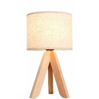Holz Stativ Nachttischlampe kreative Persönlichkeit Nordic Holz Tischlampe Studie Schlafzimmer Nachttischlampe Wohnzimmer dekorative Kunst Tischlampe von LABLANC