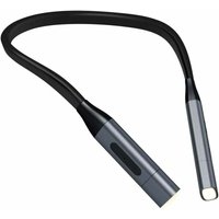 LED-Leselampe, wiederaufladbares USB-Leselicht, Nacht-Augenlicht, Umarmungslicht 3 Helligkeitsmodi, 360° flexibles Buchlicht, Bettbeleuchtung (grau) von LABLANC