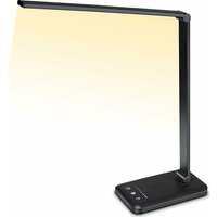 Lablanc - LED-Schreibtischlampe, verstellbare Schreibtischlampe, 5 Beleuchtungsmodi, 10 Helligkeitsstufen, Touch-Steuerung, faltbare von LABLANC