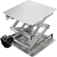 Laborhubtisch, Laborhubplattform aus Edelstahl, verstellbarer Laborhub 45–150 mm, Laborhubständer 100 mm x 100 mm, Tragfähigkeit 10 kg von LABLANC