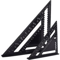Multifunktions-Zimmermannswinkel 18 cm und 30 cm, Metall-Aluminium-Dreieckslineal, Quadratlineal, Winkelmesser, Führungswinkel 45–90 Multifunktions-Zimmermannswinkel 18 cm und 30 cm, Metall-Aluminium-Dreieckslineal, Quadratlineal, Winkelmesser, Führungswinkel 45–90 von LABLANC