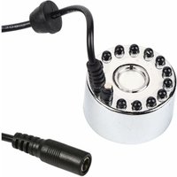 Nebelgerät, wechselnder Ultraschall-Nebelgerät, Wasserbrunnen, Teichzerstäuber, Luftbefeuchter, 12 LEDs, 24 v, Farbe (Dreifarbiger von LABLANC