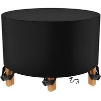 Lablanc - Runde Gartenmöbel-Abdeckung 200 x 94 cm schwarz Gartentisch-Abdeckung Schutzhülle wasserdichte Plane für Gartenmöbel und Winterlagerung von LABLANC