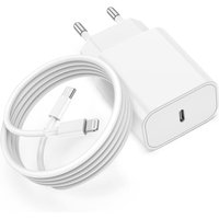 Lablanc - Schnelles iPhone-Ladegerät, Apple MFi-zertifiziertes 20-W-USB-C-Schnellladegerät für iPhone mit 2 m USB-C-Kabel für Apple iPhone von LABLANC