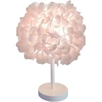Seide Rose Blume Nachttischlampe Nachttischlampe Lampenschirm moderne elegante Feder Tisch Schreibtischlampe Lampenschirm Wohnzimmer Schlafzimmer von LABLANC