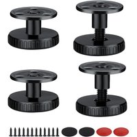 Verstellbare Möbelbeine, 4 Stück Möbelbeine, 27–40 mm höhenverstellbare Füße, können gebohrt oder selbstklebend angebracht werden, geeignet für Verstellbare Möbelbeine, 4 Stück Möbelbeine, 27–40 mm höhenverstellbare Füße, können gebohrt oder selbstklebend angebracht werden, geeignet für von LABLANC