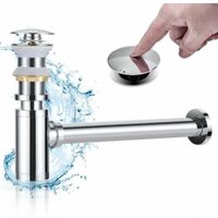 Waschbecken-Siphon mit aufklappbarem Waschbecken-Ablauf ohne Überlauf, Badezimmer-Ablauf- und Siphon-Set, automatisches von LABLANC