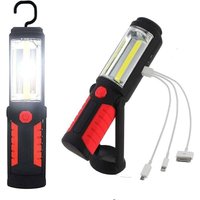 Lablanc - Wiederaufladbare LED-Arbeitsleuchte, Kolben-Inspektionslampe, Mechaniker-Werkzeuge, Handtaschenlampe, tragbare Notfall-Taschenlampen mit von LABLANC