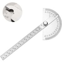 Winkelmesser aus Edelstahl, 0–180° Winkelmessarm, Messlineal, Ingenieurwerkzeug, Winkelmesser mit 140 mm Lineal, universelles Winkellineal zum Malen, von LABLANC