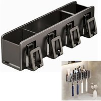 Zahnbürsten- und Getränkehalter, Wandmontierter Halter für elektrische Zahnbürsten, Zahnbürstenaufbewahrung mit Fach, Zahnbürsten- und Getränkehalter, Wandmontierter Halter für elektrische Zahnbürsten, Zahnbürstenaufbewahrung mit Fach, von LABLANC