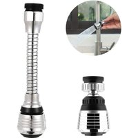 Lablanc - Lange und kurze Kombination aus Küchenarmatur-Spray, 2 Stück, Wasserhahn-Verlängerung, Küchenarmatur, 360° drehbarer Wasserhahn-Sprühkopf, Lablanc - Lange und kurze Kombination aus Küchenarmatur-Spray, 2 Stück, Wasserhahn-Verlängerung, Küchenarmatur, 360° drehbarer Wasserhahn-Sprühkopf, von LABLANC