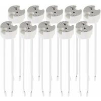 Los 10x GU5.3-Fassung - GU5.3- oder MR16-Fassung - Halterung mit 12V-Kabel - Für Glühbirnen wie LED-Halogenstrahler, von LABLANC