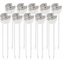 Lot 10x GU5.3-Fassung, GU5.3- oder MR16-Fassung, Halterung mit 12-V-Kabel, für Glühbirnen wie LED-Halogenstrahler - Lablanc von LABLANC