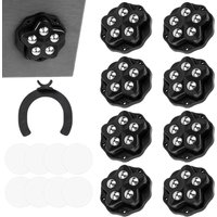 Möbelrollen, 8 Stück Mini-Lenkrollen mit 360°-Drehgelenk und 5 Stahlkugeln, selbstklebende Mini-Rollen für Kleingeräte, Möbel, Blumentöpfe und Möbelrollen, 8 Stück Mini-Lenkrollen mit 360°-Drehgelenk und 5 Stahlkugeln, selbstklebende Mini-Rollen für Kleingeräte, Möbel, Blumentöpfe und von LABLANC