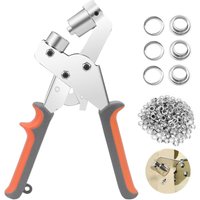 Ösenzange mit 500 Stück (Innen-Ø 10 mm) Metallösen, Profi Ösenstanzer Set für Leder Stoff Plane PVC Vorhang von LABLANC