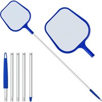 Oberflächenskimmer für Schwimmbecken, Poolkescher, Poolskimmer mit 120 cm verstellbarem Teleskop zur Reinigung von Schwimmbecken, Springbrunnen, von LABLANC