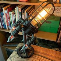 Lablanc - Retro-Industrie-Tischlampe, Raketenboot-Licht, Lampen, Steampunk-Dekor von LABLANC