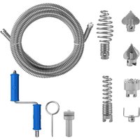 Rohrentsperrer, 5 Meter Durchmesser, 12 mm, professionelle Frettchen-Sanitärinstallation mit 8 elektrischen Baggerreiniger-Adaptern - Lablanc von LABLANC