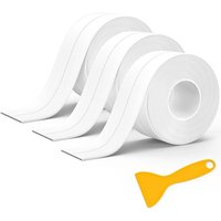 Rollen weißes Silikon-Dichtungsband für Badezimmer, selbstklebend, Badewannendichtungsstreifen, geeignet für viele Anlässe in Küche oder Bad (320 3,8 Rollen weißes Silikon-Dichtungsband für Badezimmer, selbstklebend, Badewannendichtungsstreifen, geeignet für viele Anlässe in Küche oder Bad (320 3,8 von LABLANC