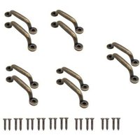 Schubladengriffe in Antik-Bronze für Schiebeschränke, Kommoden, Küchen, Sideboards und Truhen, 90 x 22 mm, 10er-Pack - Lablanc Schubladengriffe in Antik-Bronze für Schiebeschränke, Kommoden, Küchen, Sideboards und Truhen, 90 x 22 mm, 10er-Pack - Lablanc von LABLANC